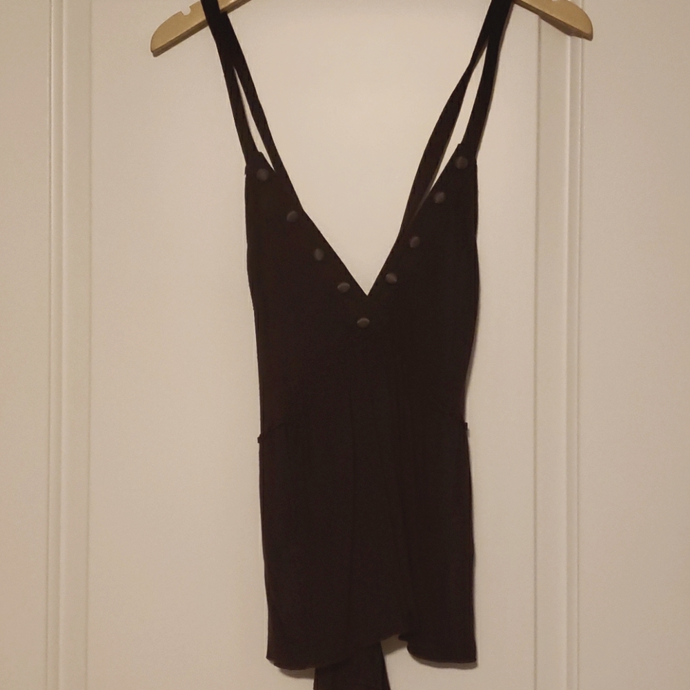 Buddhist Punk strappy purple top 0